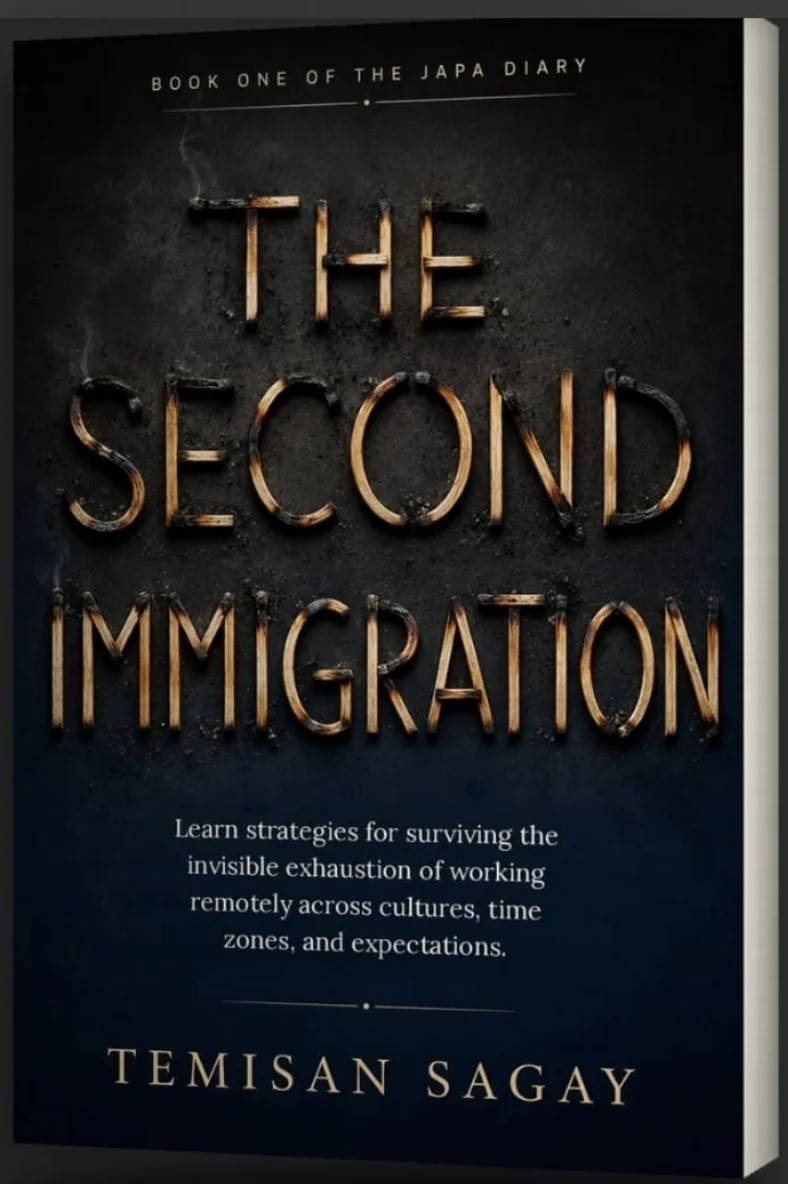 The Second Immigration book cover, Book One of the Japa Diary, by Temisan Sagay
